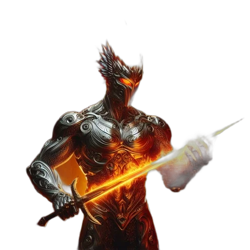 sword, dragon, staff, weapon transparent PNG cut-out