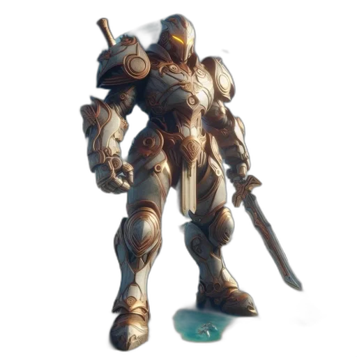 robot, weapon, sword, staff transparent PNG cut-out