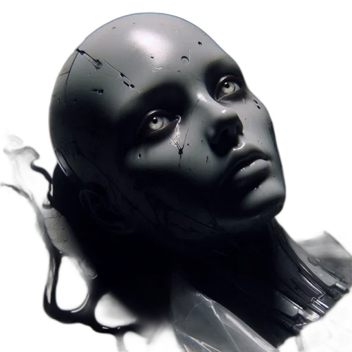 mask, robot, face, creature transparent PNG cut-out