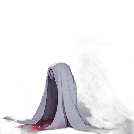 mask, dress, hair, creature transparent PNG cut-out