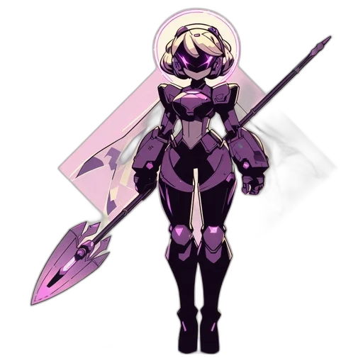 weapon, robot, sword, staff transparent PNG cut-out