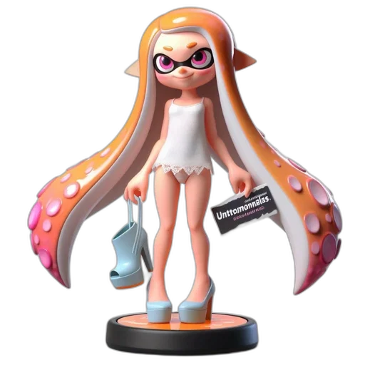 dress, weapon, staff, hair transparent PNG cut-out