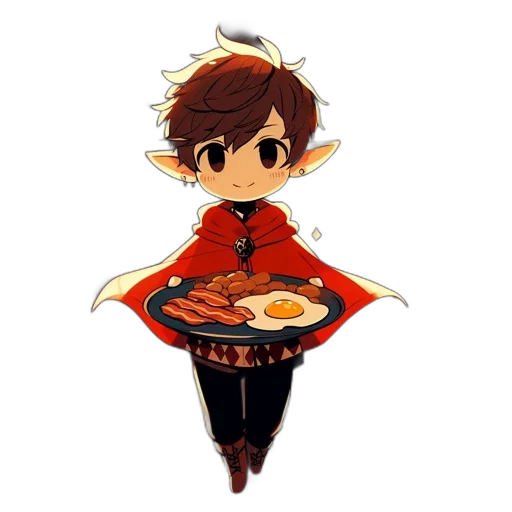 food, staff, jacket, pixel art transparent PNG cut-out
