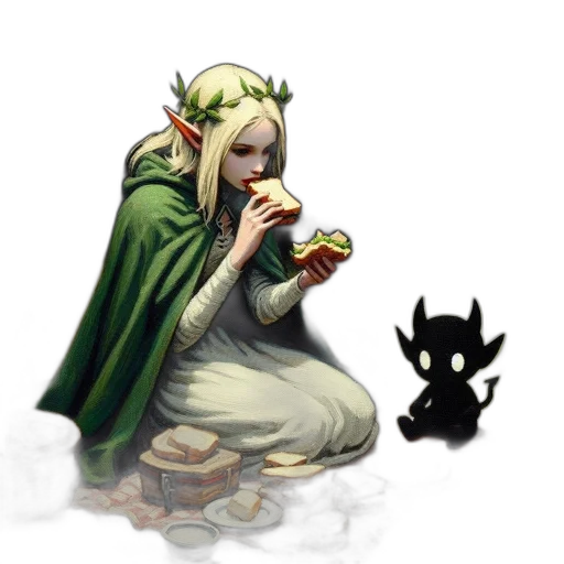 dragon, food, concept art, fantasy art transparent PNG cut-out