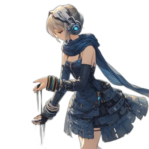 dress, staff, sword, weapon transparent PNG cut-out