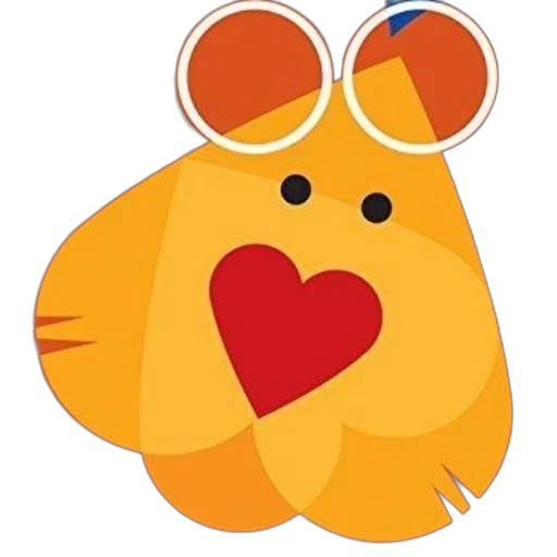 animal, staff, cartoon, vibrant transparent PNG cut-out
