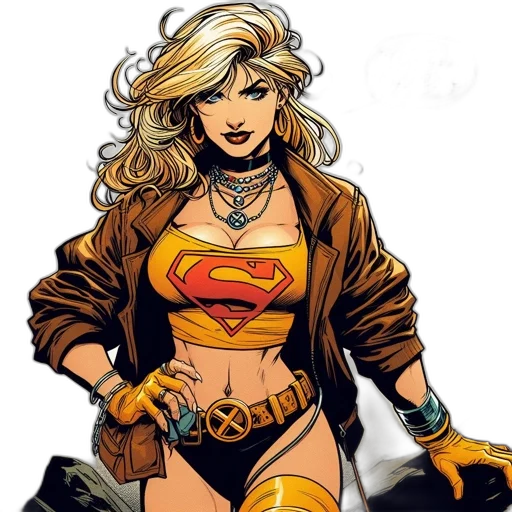 comic book art, cartoon, concept art, woman transparent PNG cut-out