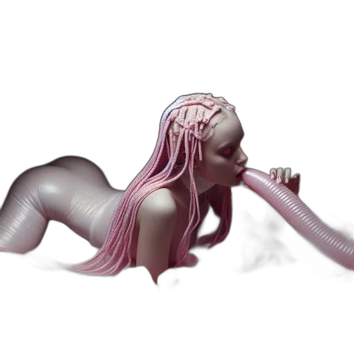 creature, hair, dragon, concept art transparent PNG cut-out