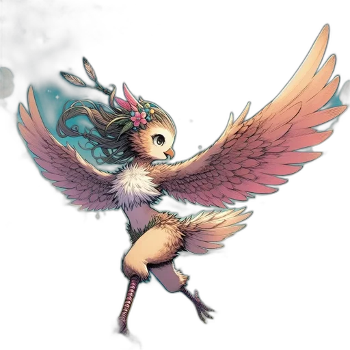 staff, creature, dragon, concept art transparent PNG cut-out
