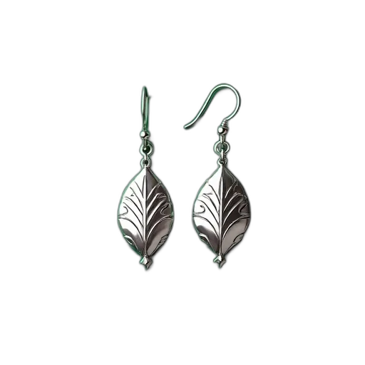 jewelry, pair, silver, earrings transparent PNG cut-out