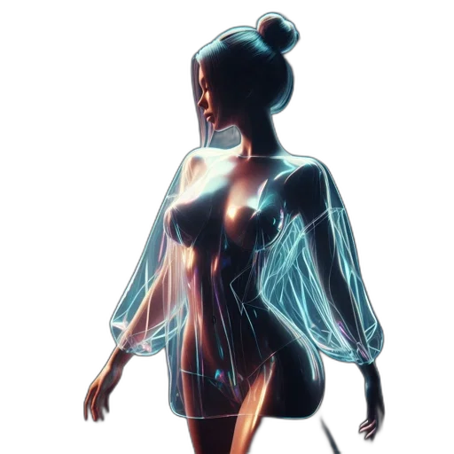 dress, jacket, robot, jewelry transparent PNG cut-out