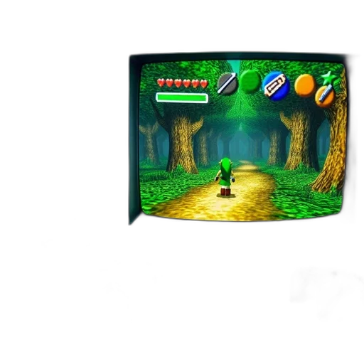 3d render, concept art, pixel art, forest transparent PNG cut-out