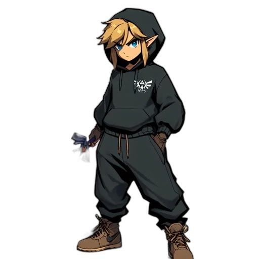 jacket, staff, weapon, pixel art transparent PNG cut-out