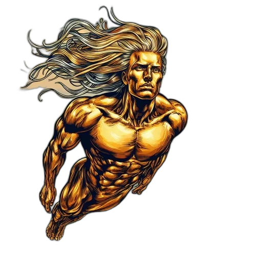 hair, comic book art, concept art, fantasy art transparent PNG cut-out