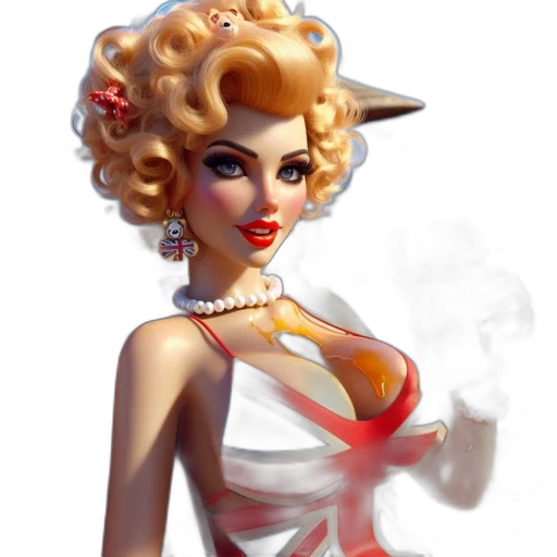 dress, jewelry, staff, fantasy art transparent PNG cut-out