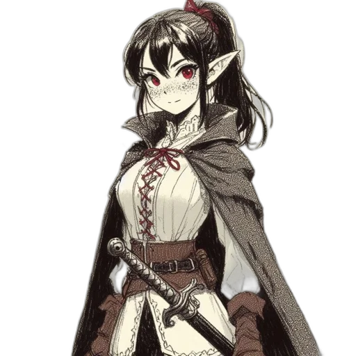 staff, dress, mask, weapon transparent PNG cut-out