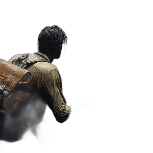jacket, weapon, concept art, 3d render transparent PNG cut-out