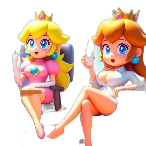 crown, dress, 3d render, concept art transparent PNG cut-out