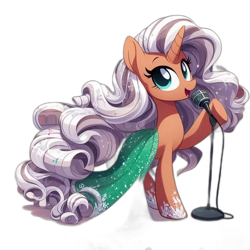 staff, dress, hair, creature transparent PNG cut-out