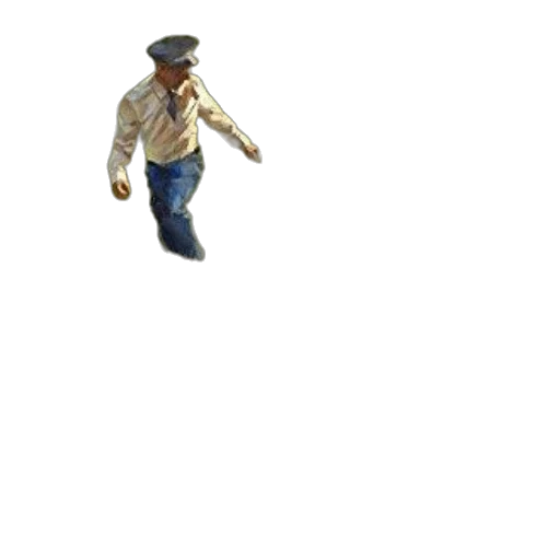 hat, staff, robot, jacket transparent PNG cut-out