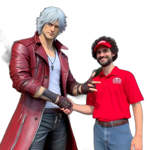 jacket, staff, weapon, sword transparent PNG cut-out