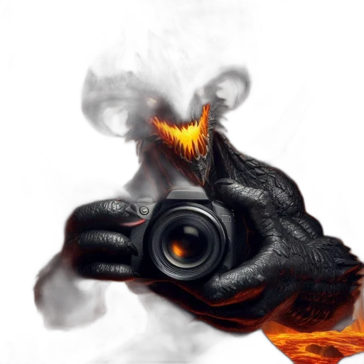 dragon, mask, creature, weapon transparent PNG cut-out