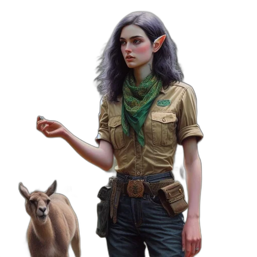 staff, creature, animal, concept art transparent PNG cut-out
