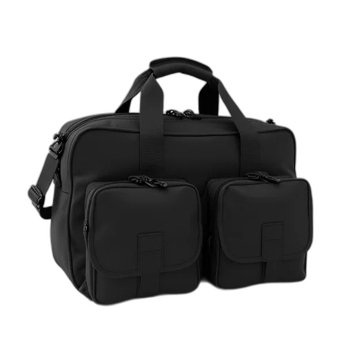 jacket, 3d render, black, tactical transparent PNG cut-out