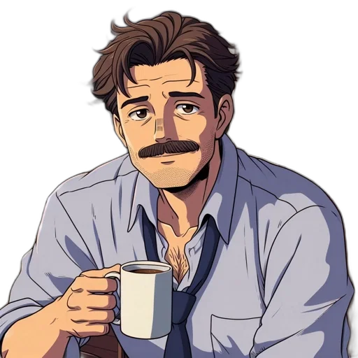 face, staff, anime, cartoon transparent PNG cut-out