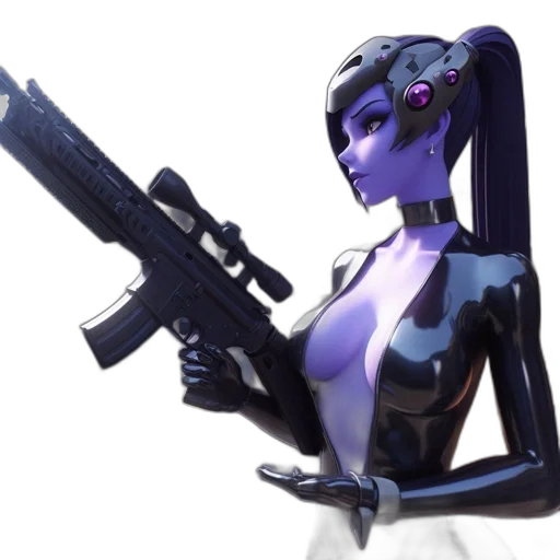 robot, weapon, staff, concept art transparent PNG cut-out