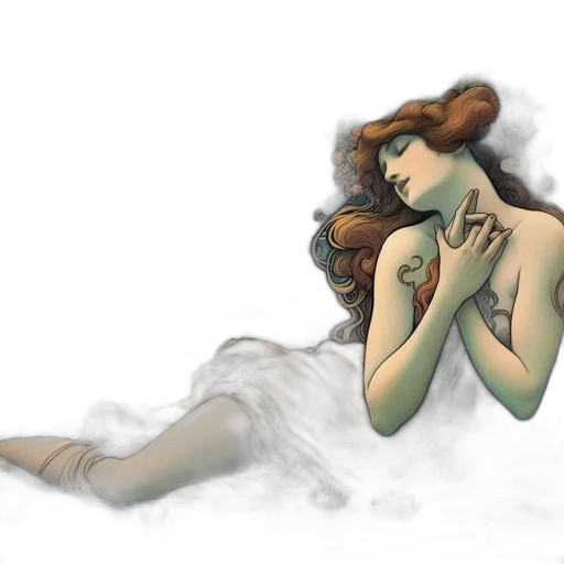concept art, watercolor, fantasy art, comic book art transparent PNG cut-out