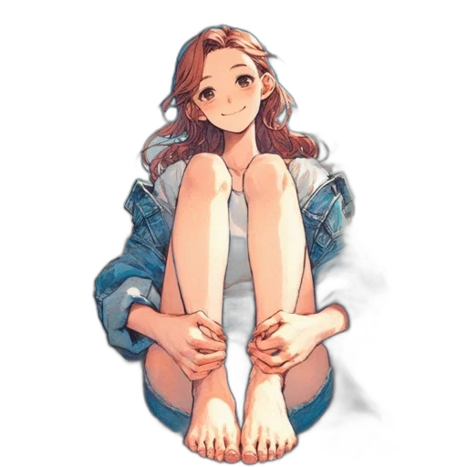 dress, shoes, jacket, face transparent PNG cut-out