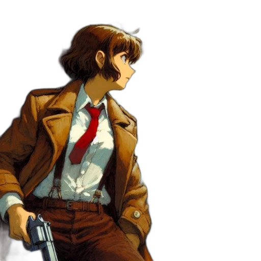 jacket, concept art, comic book art, pixel art transparent PNG cut-out
