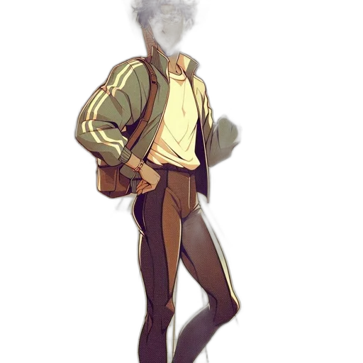 jacket, staff, robot, mask transparent PNG cut-out