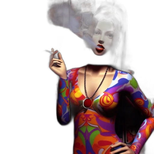 dress, concept art, 3d render, fantasy art transparent PNG cut-out
