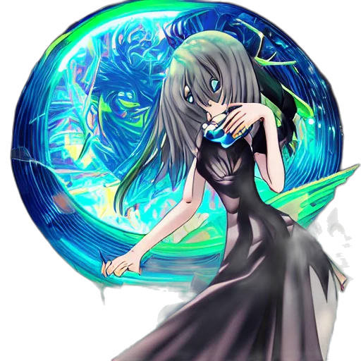 dress, staff, dragon, sword transparent PNG cut-out