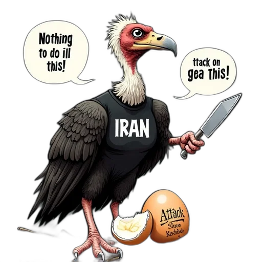 cartoon, image, depicting, vulture transparent PNG cut-out