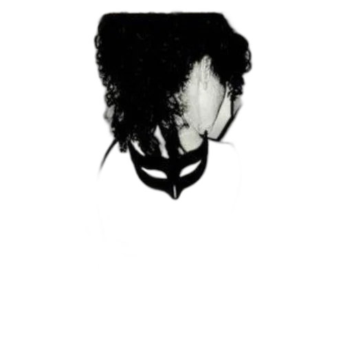 hair, mask, face, jacket transparent PNG cut-out