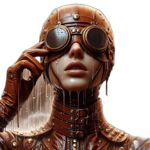 robot, face, mask, cyberpunk transparent PNG cut-out