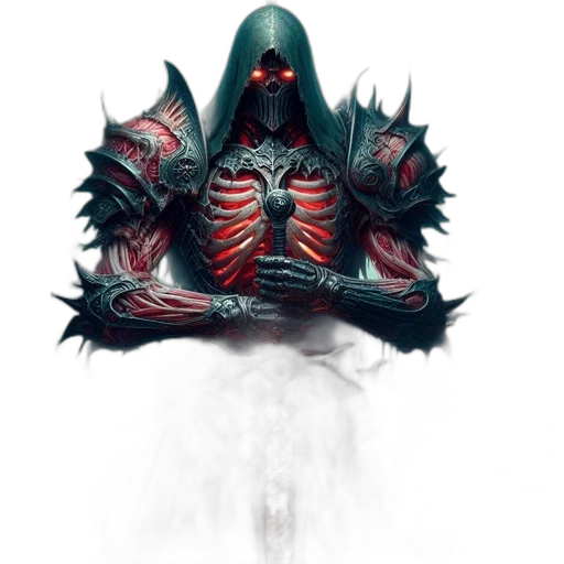 mask, creature, staff, sword transparent PNG cut-out