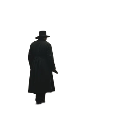 hat, jacket, staff, mask transparent PNG cut-out