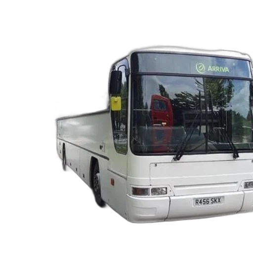 3d render, photorealistic, white, bus transparent PNG cut-out