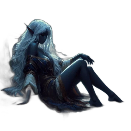 dress, hair, creature, dragon transparent PNG cut-out