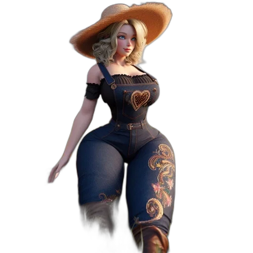 dress, hat, staff, concept art transparent PNG cut-out