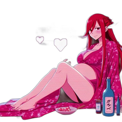 dress, bottle, anime, pixel art transparent PNG cut-out