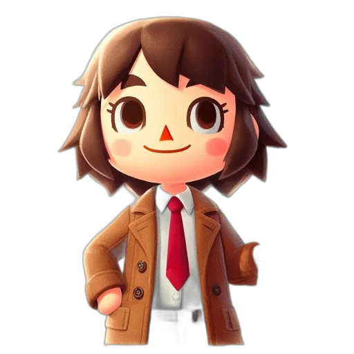 jacket, staff, face, animal transparent PNG cut-out