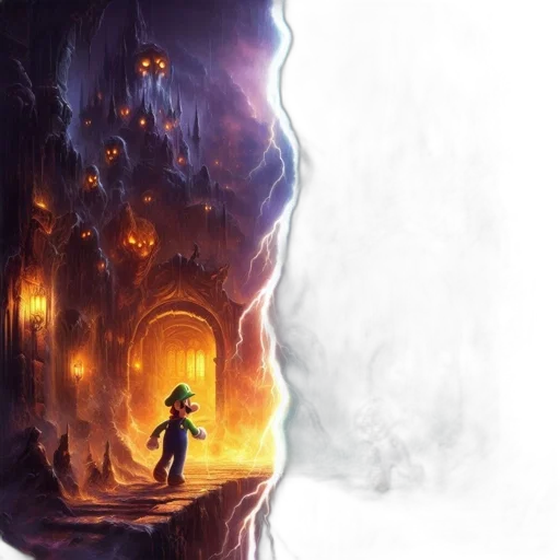 concept art, fantasy art, comic book art, pixel art transparent PNG cut-out