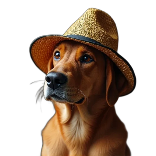 hat, animal, face, staff transparent PNG cut-out