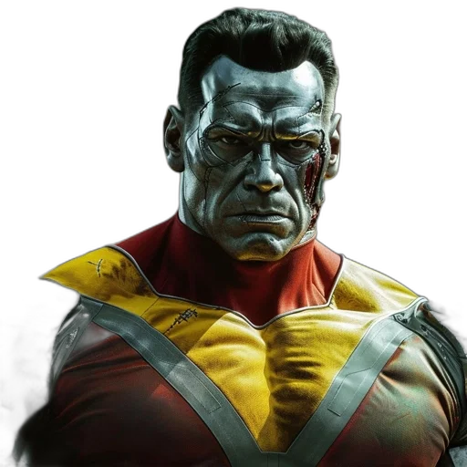face, comic book art, concept art, photorealistic transparent PNG cut-out