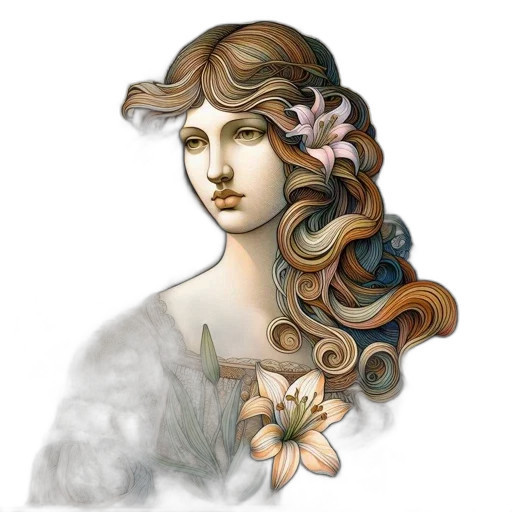 crown, flower, jewelry, hair transparent PNG cut-out